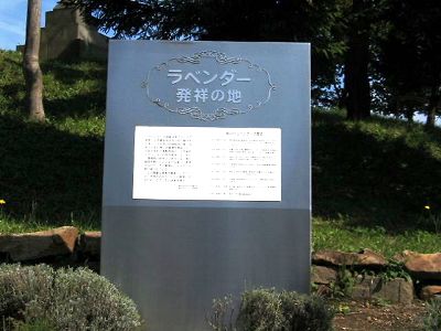 ラベンダー発祥の地碑