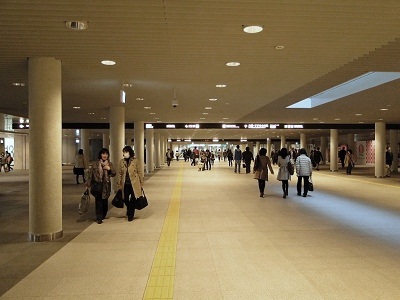 2011.3月に開通した地下歩道空間