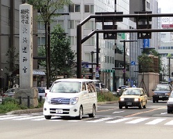 北海道神宮の石標
