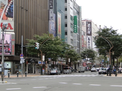 すすきの本通入り口(すすきの南4条交差点)