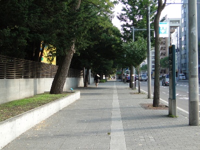 知事公館前歩道