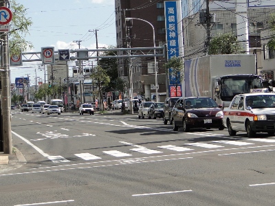 北5条手稲通 西野屯田通より東方向