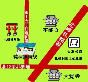花畔札幌線地図
