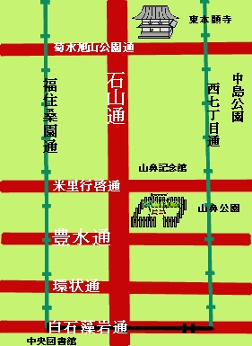 石山通地図