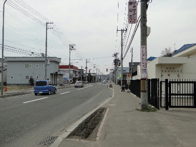 真駒内通 石山東5付近