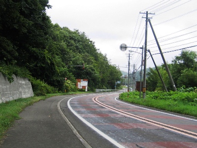 真駒内通 常盤神社前付近